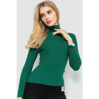 Гольф жіночий в рубчик, колір зелений, 204R051 - Інтернет-магазин спільних покупок ToGether