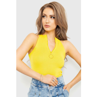 Майка-топ жіноча укорочена, колір жовтий, 204R010 - Інтернет-магазин спільних покупок ToGether