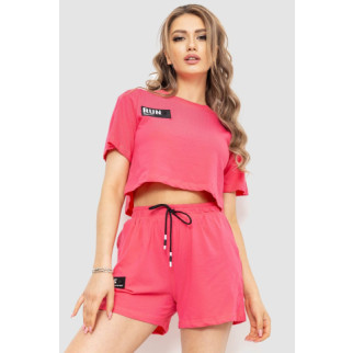 Костюм жіночий повсякденний футболка+шорти 198R2014, колір рожевий, 198R124 - Інтернет-магазин спільних покупок ToGether