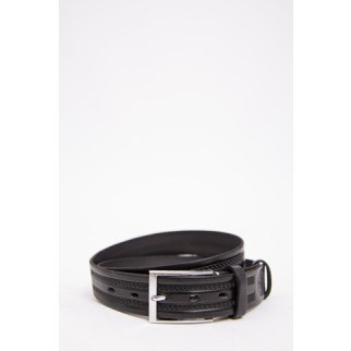 Чоловічий ремінь з класичною пряжкою, чорного кольору, 196R35Y1W5-1 - Інтернет-магазин спільних покупок ToGether