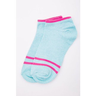Жіночі короткі шкарпетки, м'ятного кольору зі смужками, 167R221-1 - Інтернет-магазин спільних покупок ToGether