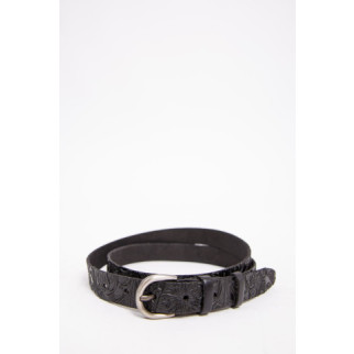 Жіночий ремінь, з класичною пряжкою, чорного кольору, 196R25YOW29 - Інтернет-магазин спільних покупок ToGether