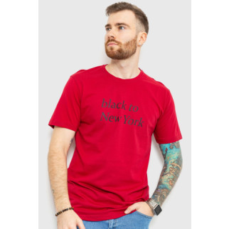 Футболка чоловіча з принтом, колір бордовий, 180R159 - Інтернет-магазин спільних покупок ToGether
