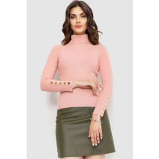 Гольф жіночий в рубчик, колір світло-рожевий, 204R036 - Інтернет-магазин спільних покупок ToGether