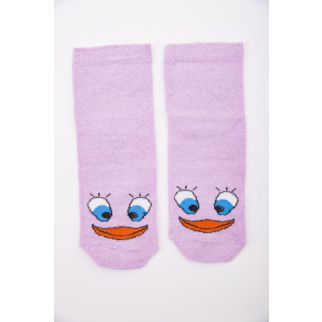 Бузкові жіночі шкарпетки, з принтом, середньої довжини, 167R337 - Інтернет-магазин спільних покупок ToGether