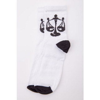 Жіночі білі шкарпетки з принтом 167R520-2 - Інтернет-магазин спільних покупок ToGether