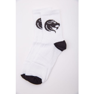 Жіночі білі шкарпетки, з принтом, 167R520-1 - Інтернет-магазин спільних покупок ToGether