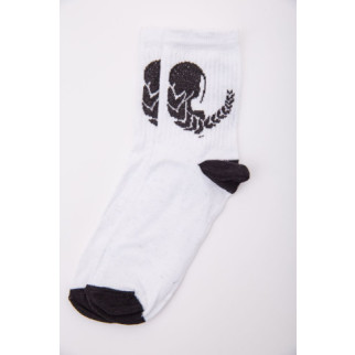 Білі жіночі шкарпетки, з малюнком, 167R520 - Інтернет-магазин спільних покупок ToGether