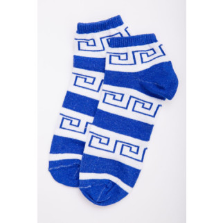 Короткі жіночі шкарпетки, в синьо-білий принт, 131R137096 - Інтернет-магазин спільних покупок ToGether