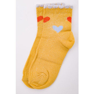 Бавовняні дитячі шкарпетки, гірчичного кольору, 167R601-1 - Інтернет-магазин спільних покупок ToGether