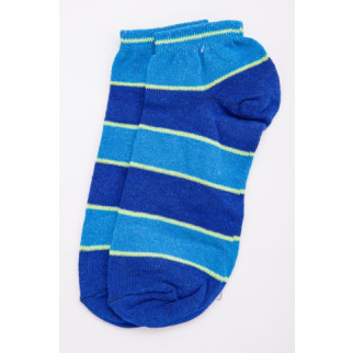 Жіночі короткі шкарпетки, в синьо-блакитну смужку, 131R137093 - Інтернет-магазин спільних покупок ToGether