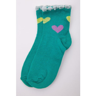 Бавовняні дитячі шкарпетки, зеленого кольору, 167R601-1 - Інтернет-магазин спільних покупок ToGether