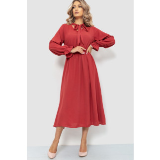 Ошатне плаття, колір темно-кораловий, 204R601 - Інтернет-магазин спільних покупок ToGether