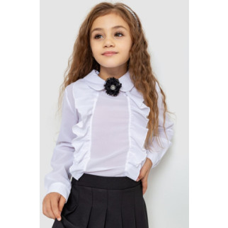 Блуза для дівчаток ошатна, колір білий, 172R103 - Інтернет-магазин спільних покупок ToGether