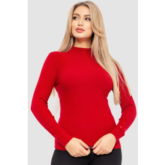 Водолазка жіноча в рубчик, колір бордовий, 204R044 - Інтернет-магазин спільних покупок ToGether