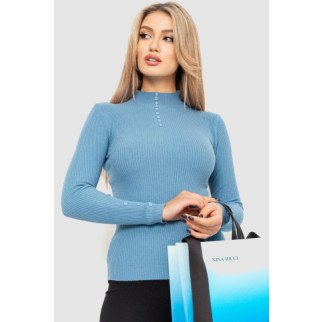 Водолазка жіноча в рубчик, колір джинс, 204R044 - Інтернет-магазин спільних покупок ToGether