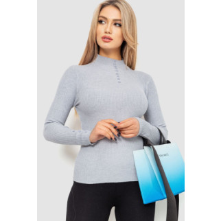 Водолазка жіноча в рубчик, колір світло-сірий, 204R044 - Інтернет-магазин спільних покупок ToGether