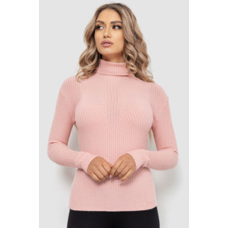 Гольф жіночий в рубчик, колір світло-рожевий, 204R047 - Інтернет-магазин спільних покупок ToGether