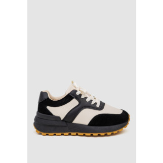 Кросівки жіночі, колір чорно-бежевий, 243R542-114 - Інтернет-магазин спільних покупок ToGether