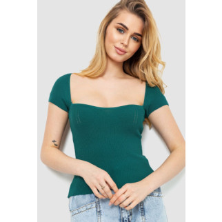 Топ жіночий в'язаний, колір зелений, 204R013 - Інтернет-магазин спільних покупок ToGether