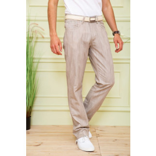 Чоловічі літні штани, бежевого кольору, 167R7049 - Інтернет-магазин спільних покупок ToGether