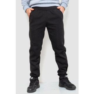 Спорт чоловічі штани на флісі однотонні, колір чорний, 190R236 - Інтернет-магазин спільних покупок ToGether