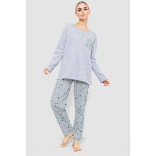 Піжама жіноча утеплена, колір сірий, 219R005-1 - Інтернет-магазин спільних покупок ToGether