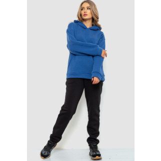 Спорт костюм жіночий на флісі, колір синьо-чорний, 112R701 - Інтернет-магазин спільних покупок ToGether