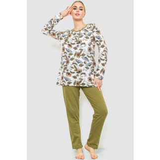 Піжама жіноча утеплена, колір хакі, 219R004 - Інтернет-магазин спільних покупок ToGether