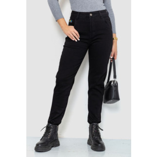 Джинси жіночі однотонні утеплені, колір чорний, 214R3022 - Інтернет-магазин спільних покупок ToGether