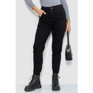 Джинси жіночі однотонні  утеплені, колір чорний, 214R3021 - Інтернет-магазин спільних покупок ToGether