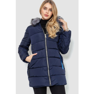 Куртка жіноча з хутром, колір темно-синій, 235R8804 - Інтернет-магазин спільних покупок ToGether