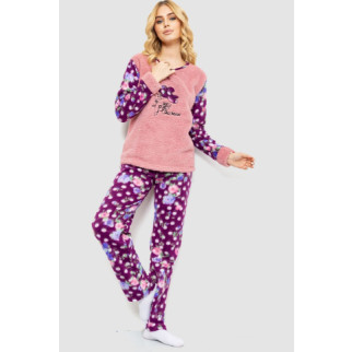 Піжама жіноча махра, колір пудровий, 214R0251 - Інтернет-магазин спільних покупок ToGether
