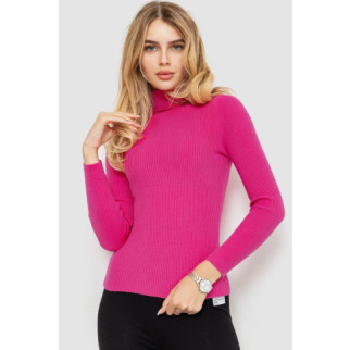 Стильний жіночий гольф у рубчик, колір рожевий, 204R001 - Інтернет-магазин спільних покупок ToGether