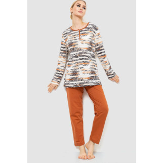 Піжама жіноча утеплена, колір молочно-коричневий, 219R004 - Інтернет-магазин спільних покупок ToGether