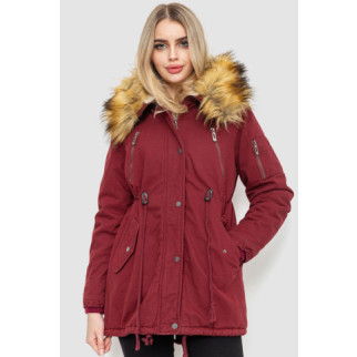 Парка жіноча зимова, колір бордовий, 244R6911 - Інтернет-магазин спільних покупок ToGether