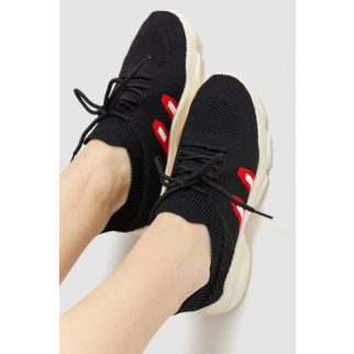 Кросівки жіночі текстильні, колір чорний, 214R231 - Інтернет-магазин спільних покупок ToGether
