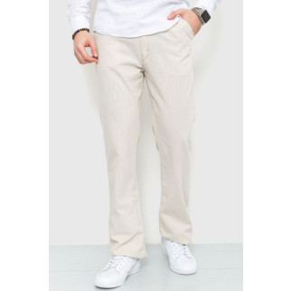 Штани чоловічі класичні, колір світло-бежевий, 167R7062 - Інтернет-магазин спільних покупок ToGether