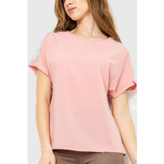 Блуза повсякденна, колір пудровий, 230R101-2 - Інтернет-магазин спільних покупок ToGether