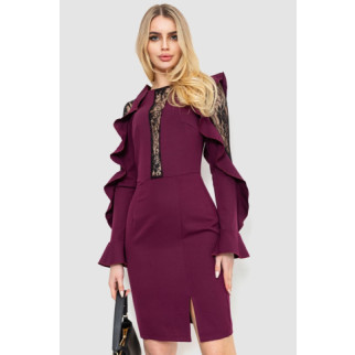 Ошатне плаття, колір сливовий, 214R402 - Інтернет-магазин спільних покупок ToGether