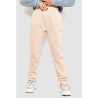 Спорт штани жіночі на флісі, колір світло-бежевий, 214R109 - Інтернет-магазин спільних покупок ToGether