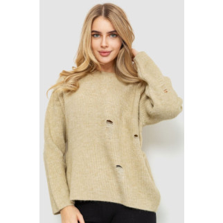 Жіночий светр в'язаний, колір бежевий, 204R162 - Інтернет-магазин спільних покупок ToGether