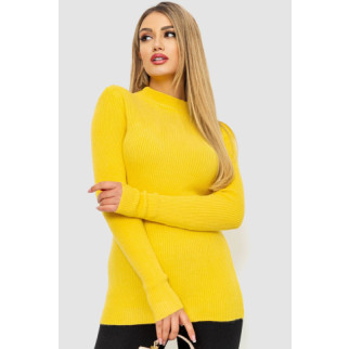 Кофта жіноча однотонна базова, колір жовтий, 244R2032 - Інтернет-магазин спільних покупок ToGether
