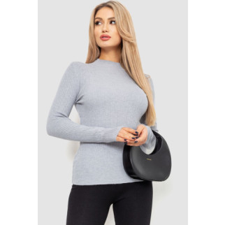 Водолазка жіноча в рубчик, колір сірий, 204R9029 - Інтернет-магазин спільних покупок ToGether