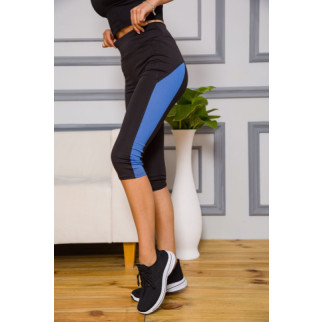 Спортивні жіночі бриджі, колір чорно-блакитний, 172R53 - Інтернет-магазин спільних покупок ToGether