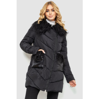 Куртка жіноча однотонна, колір чорний, 235R5068 - Інтернет-магазин спільних покупок ToGether