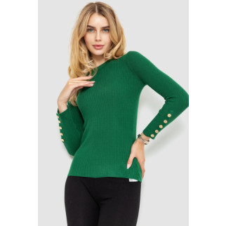 Кофта жіноча трикотажна однотонна, колір зелений, 204R017 - Інтернет-магазин спільних покупок ToGether