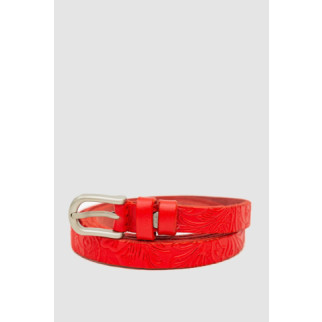 Ремінь жіночий тонкий, колір червоний, 196R15Y0W16 - Інтернет-магазин спільних покупок ToGether