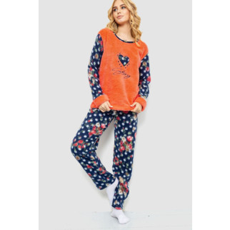 Піжама жіноча махра, колір кораловий, 214R0283 - Інтернет-магазин спільних покупок ToGether
