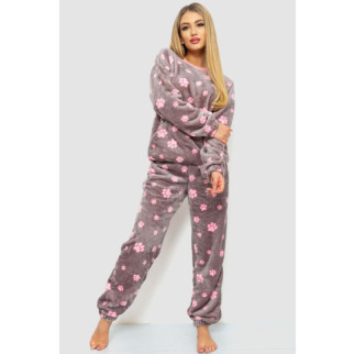 Піжама жіноча плюшева, колір сіро-рожевий, 102R5241 - Інтернет-магазин спільних покупок ToGether